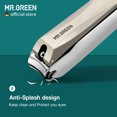 thumbnail image 2 of MR.Green Nail Clippers Anti Splash Stainless Steel  Detachable Design, 2 of 8