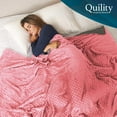thumbnail image 2 of Quility Premium Weighted Blanket with Soft Cotton Cover, 41"x60", 10 lbs, Pink, 2 of 5