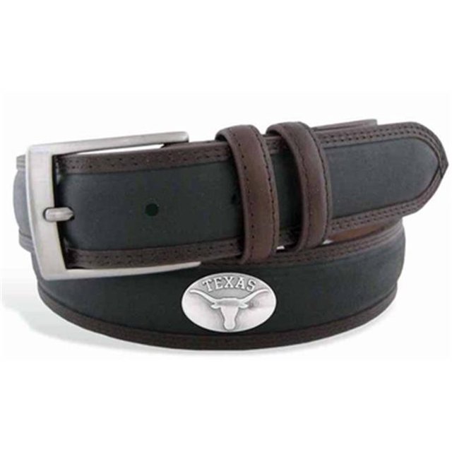ZeppelinProducts UTX-BBLPS-BLK-36 Texas Concho Two Tone Leather Belt- 36 Waist