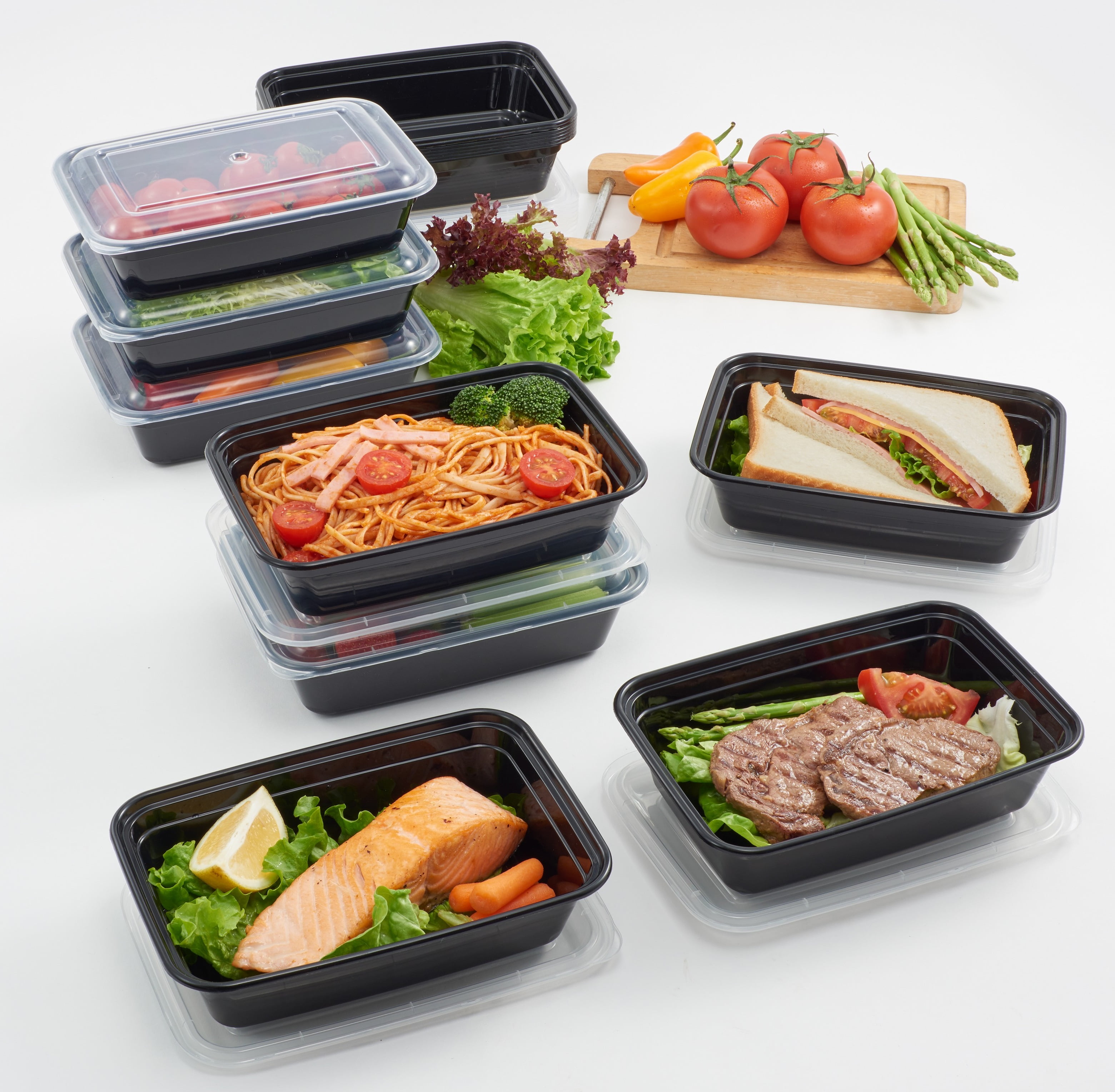 Mainstays Meal Prep Food Storage 25 Containers Reusable Containers