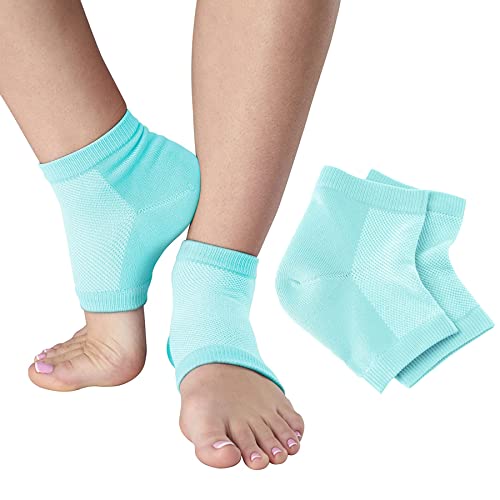 NatraCure Vented Moisturizing Gel Heel Sleeves (2 Pairs of Skin Softening Footcare Treatment