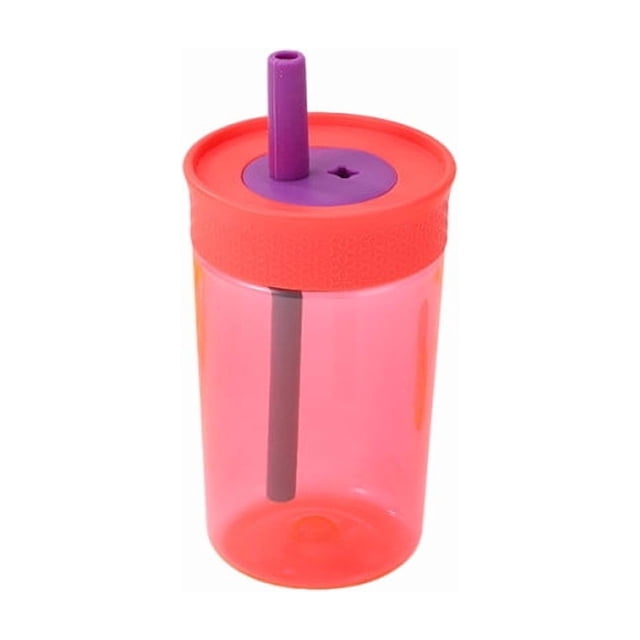 Cup with Straw Plastic Cups Reusable, High-Temperature Plastic Straw Cup Mini Coffee Portable Accent