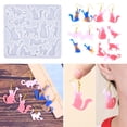 thumbnail image 2 of Cats Earrings Molds Jewelry Making Molds Handmade Epoxy Resin Moulds Molds Craft Supplies for Earring, 2 of 9