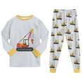 thumbnail image 6 of Ulanda Baby Boy Clothes Girl 2Pcs Outfits Fashion Long Sleeve Shirt and Pant Kids Toddler Tops Pant Sets (Yellow, 3-4 Years), 6 of 9