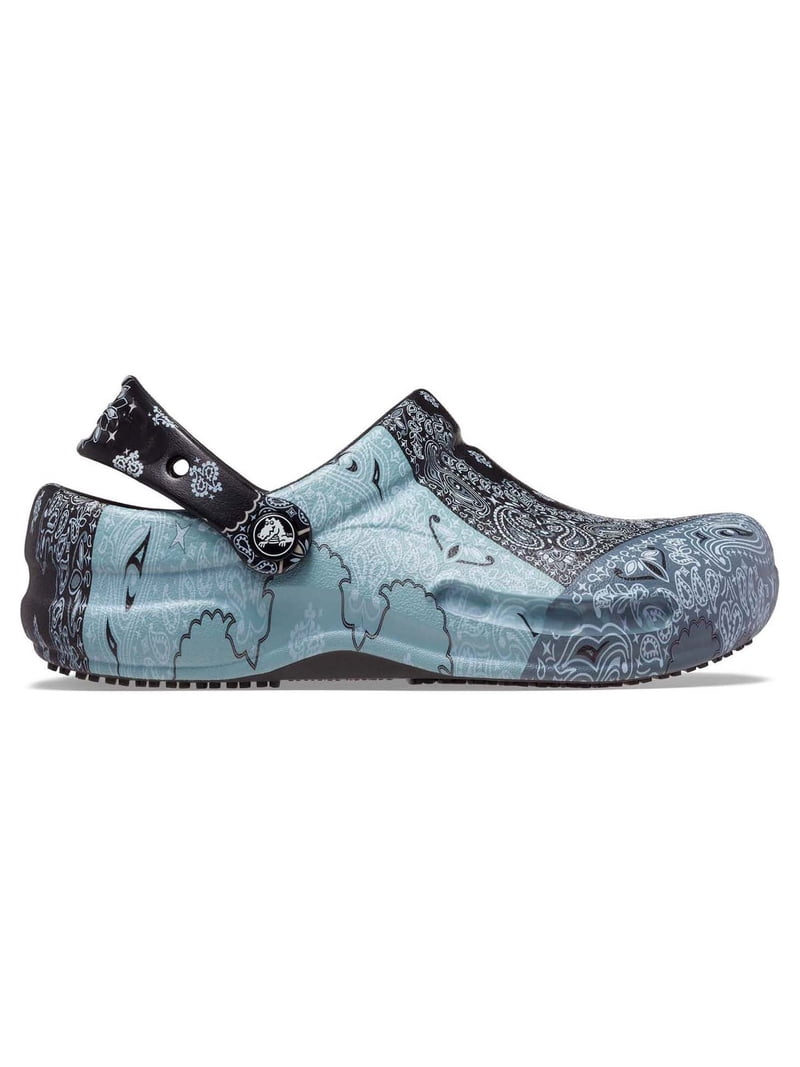 CROCS Bistro Clog Bandana Paisley Comfort Non Slip Mens 11 Womens 13 Work Chef Crocs at Work Unisex Bistro Slip Resistant Clog - Walmart.com main image 4