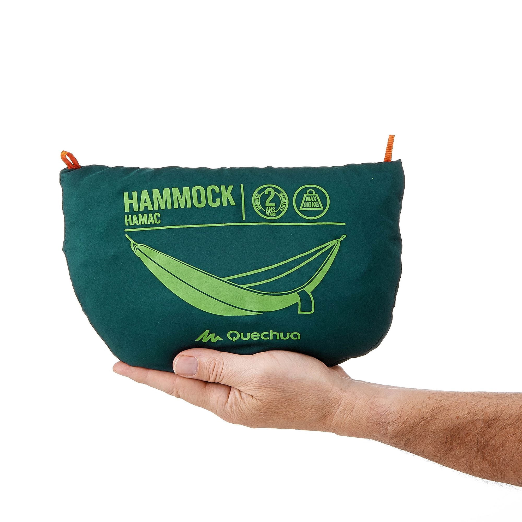 Quechua Outdoor Basic, 1 Person Hammock With Carrying Bag, Green