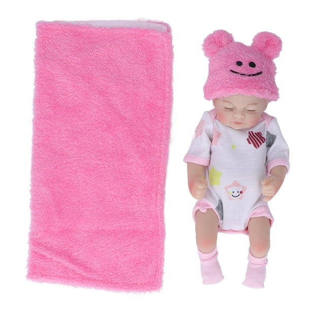 Newborn Baby Doll Toy 10 inch Lifelike Reborn Baby Emulational Baby Doll Set for Kids Children