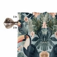 thumbnail image 5 of Parrot Tripical Kitchen Valances for Windows 60x18 Inch Kitchen Curtains Valances Rod Pocket Green Coconut Tree Leaves Botanical Bathroom Window Valances for Window Treatment Decor, 5 of 6