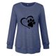 thumbnail image 4 of Camiseta de manga larga con cuello redondo para mujer a la moda, blusa con estampado de otoño, sudadera Fridja czfsfas2209, 4 of 4
