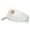 White, variant on Smile Face Embroidered Cotton Washed Visor - Blue OSFM