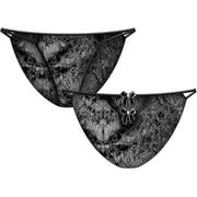 Miss Scarlett Slit Waist Bikini Medium Black