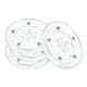 thumbnail image 1 of Soporte giratorio de 4 pulgadas con base de bola de acero Lazy Susan, giratorio, transparente, paquete de 4, 1 of 5