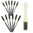 thumbnail image 3 of Shisuyan Small Wood Files Woodwork Wood File Black Steel 2 Sets 5.4X5.4In, 3 of 8