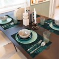 thumbnail image 6 of Placemats Set Of 4 / 6, Banana Leaves Green_A Placemats For Dining Table Indoor/Outdoors Heat Resistant Washable Placemats 18" X 12", 6 of 8