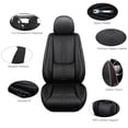 thumbnail image 2 of Fit for Ford 98% Models,2Pcs Waterproof Faux Leather Car Seat Cushions,Car Interior Protectors,Airbag Compatibility,Seat Covers for Car(Black), 2 of 6