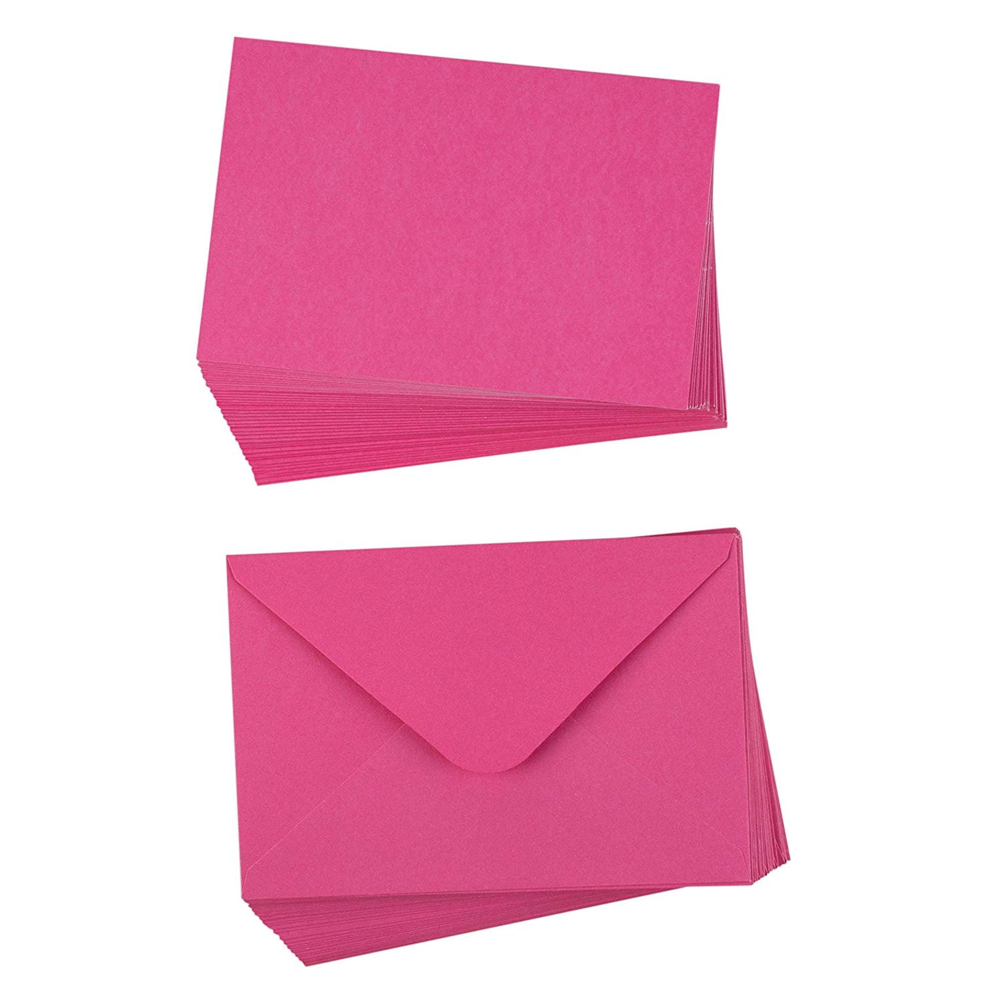 48Pack Blank Greeting Cards Plain Cards and Matching Color Envelopes