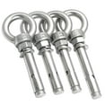 thumbnail image 5 of Ring Eye Bolt,Eye Bolt Ringbolt,304stainless Steel Expansion Ring Sleeve Anchor Concrete Expansion Eye Bolt Installation Artifact Hook Long Expansion Screws (Color : M12x100mm 1pc), 5 of 5