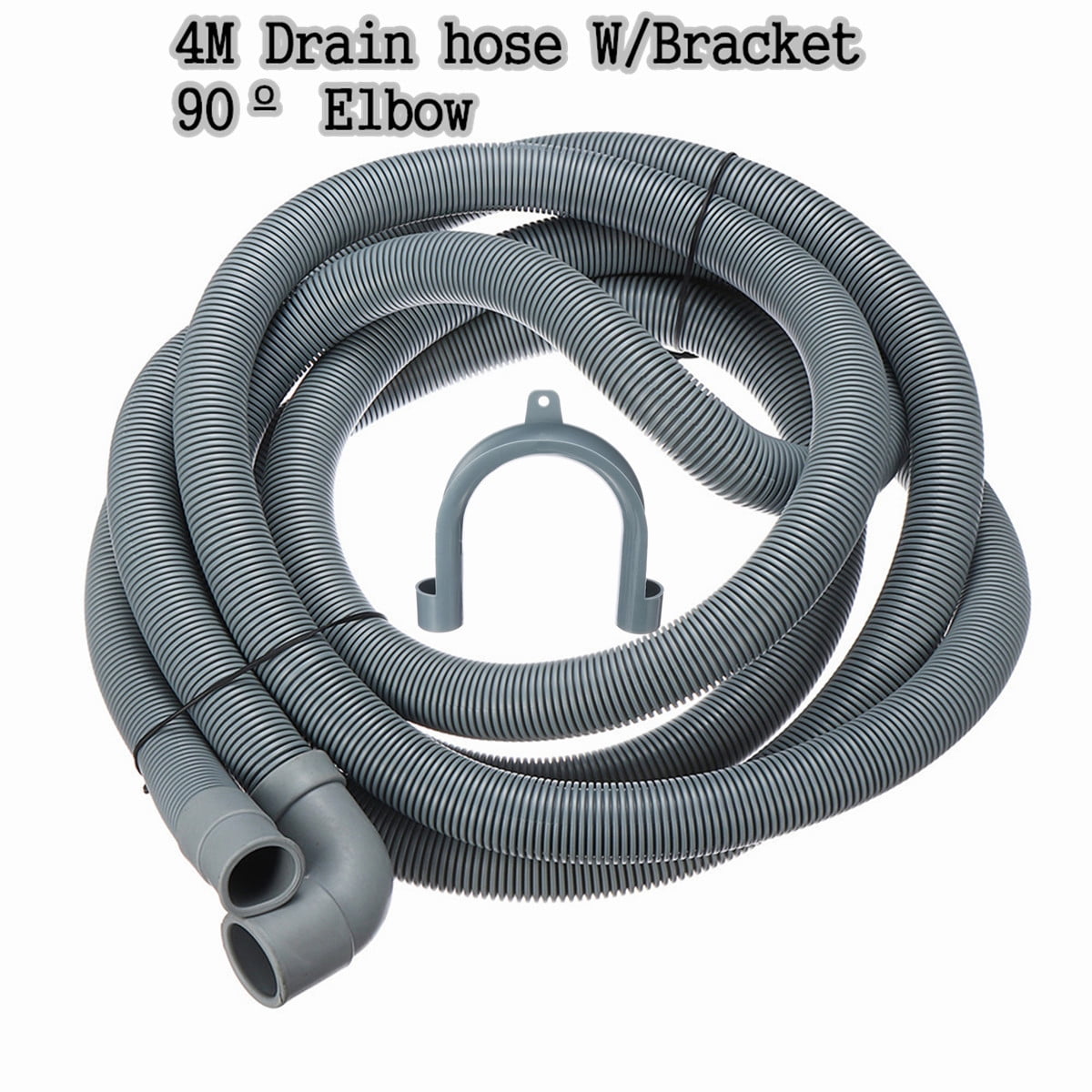 Universal Washing Machine Dishwasher Drain Waste Hose Extension Pipe Kit 4M Kitchen Hose