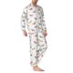 thumbnail image 2 of Balery Dachshund Dog Puppy Pijama para Hombre de Dos Piezas con Manga Larga, Conjunto de Dormir y Descanso Suave con Bolsillos-Large, 2 of 7