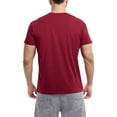 thumbnail image 2 of X RAY JEANS Mens Basic Henley Neck Short Sleeve T-Shirt, Cranberry, XL, 2 of 6