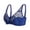 Blue, variant on Baywell Women's Full Coverage Non-Foam Floral Lace Plus Size Underwired Bra 3 Packs 44/100C