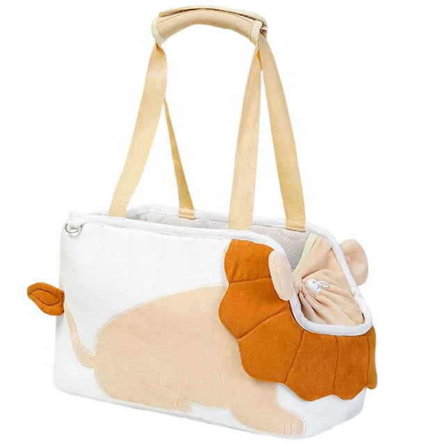 Bolsa de hombro para mascotas jinwen Portador de gatos Lion Pattern 42x20x25cm