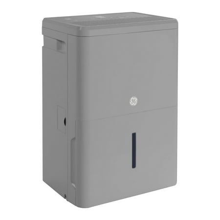 GE - 50-Pint Portable Dehumidifier with Built-in Pump and Smart Dry - Stratus Grey