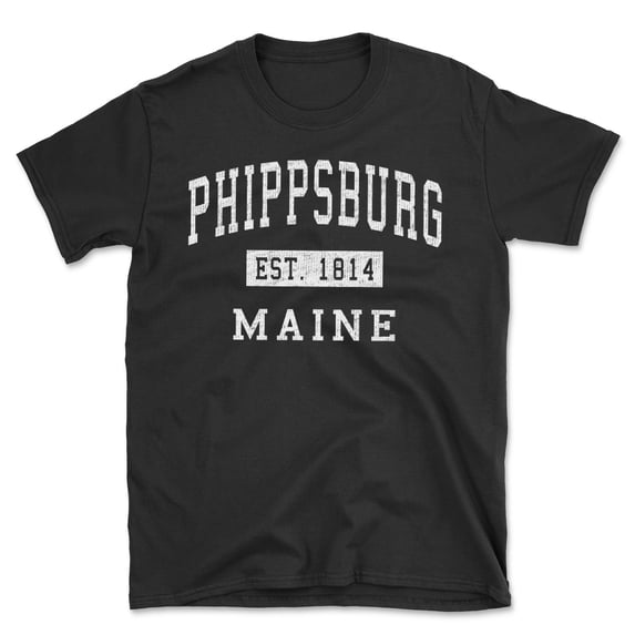 Phippsburg Maine Classic Established Men's Cotton T-Shirt