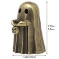 thumbnail image 3 of Yvsxxv 1 Gold Ghost Shaped Incense Holder Figurines & Knick-Knacks Halloween Burner for Home Yoga Spa, 3 of 7