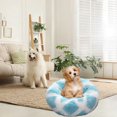 thumbnail image 6 of 15.7" Round Dog Bed with Washable Removable Cover, Dog Bed Pet Bed Cat Bed Donut Dog Bed Fluffy Plush Pet Couch Soft Cozy Dog Cat Bed, 6 of 9