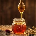 thumbnail image 3 of FacoFaco 4PCS Honey Mixing Stirrer, 6.3 Inches Wooden Honey Dipper, Honey Spoon Collecting Dispensing Drizzling Jam (Round Handle), 3 of 6