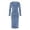 A-Sky Blue36, variant on Womens Dresses Solid Velvet Crew Neck Long Sleeve form Fitting Bodycon Evening Midi Dress