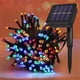 thumbnail image 4 of Cadena de luces LED solares impermeables para exteriores, luces con control remoto de 8 funciones, iluminación de calle, patio, decoración alrededor del árbol, luces navideñas, 4 of 4