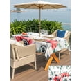 thumbnail image 5 of Outdoor Tablecloth with Umbrella Hole for Patio/Picnic/Party/Camping, Poppy Flowers Eucalyptus Waterproof Table Cloth Rectangle Table Cover Washable, Farmhouse Weeping Botanical (54"x 80"), 5 of 8
