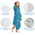 thumbnail image 7 of Cartoon Construction Vehicles Warning Signs Hooded Bath Towel，60"x35" for Ages 3 To 12 Kids, Quick Dry Lightweight Soft Microfiber Hood Beach Towel Cover Up for Kids, 7 of 7