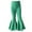 Green, variant on Girls Ruffle Leggings Bell Bottom Flare Pants Toddler Girl Cotton Long High Waist Solid Stretch Yoga Trousers Outfits (Black,8-12 Years)
