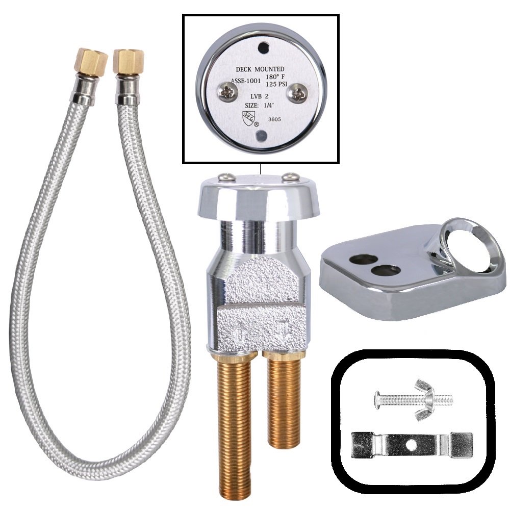 UPC Certified Shampoo Salon Replacement Complete Vacuum Breaker Kit VB