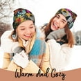 thumbnail image 4 of Kdxio Graffiti Lamp Urban Scene Winter Beanie for Men Women Beanie Knit Hat Cuffed Cap Beanie Knit Chunky Snow Cap, 4 of 6