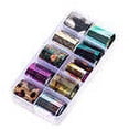 thumbnail image 3 of 1 Box Starry Sky Nail Foil Decorations Decals Starry Sticker Candy Color Nail Shimmer Transfer Sticker Manicure Decorations Holographic Nail Paper Decals, 3 of 9