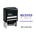 thumbnail image 1 of Self Inking Shiny Date Stamp With Received & Accounts Payable Ofiice Stationery Rubber Stamper S-827D, 1 of 1