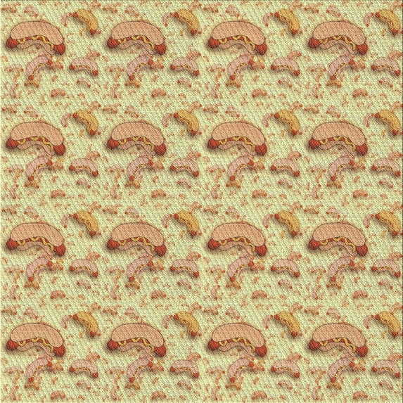 Ahgly Company Machine Washable Indoor Square Transitional Gold Area Rugs, 4' Square