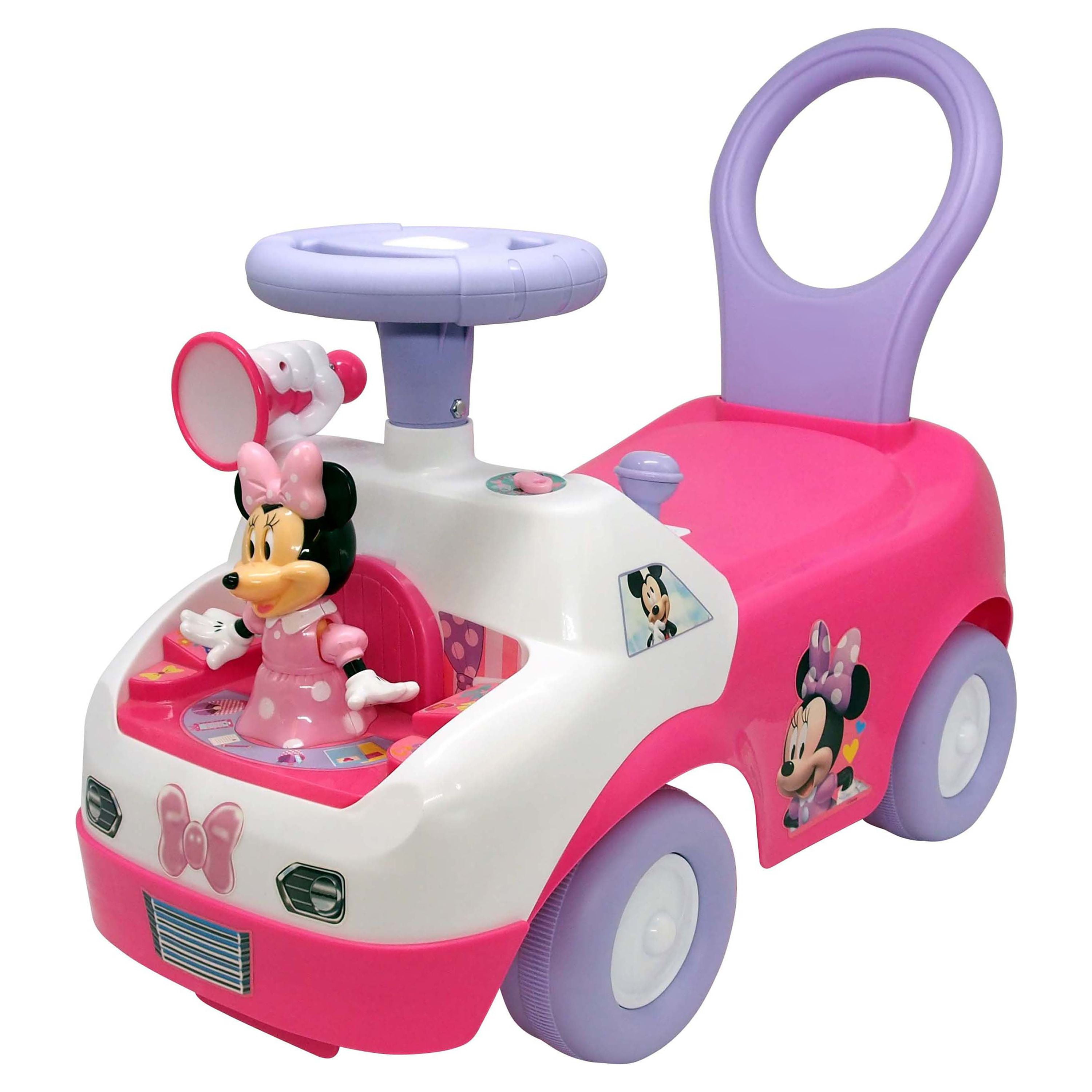Interactive Dancing Sounds Activity Mouse Kiddieland Minnie with Ride-On Car