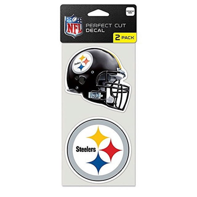 Calcomanía de Corte Perfecto WinCraft NFL Pittsburgh Steelers 4 x 4