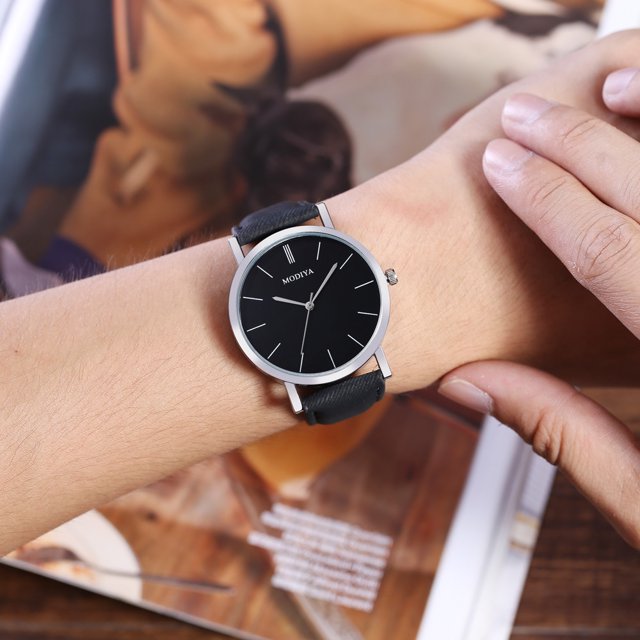 Reloj analógico de pulsera de cuarzo deportivo con cinturón de cuero a la moda para hombres y mujeres Wmkox8yii gfajkfgbkjabf1304