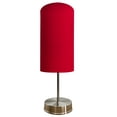 thumbnail image 1 of Lampara De Mesa, Luz Ideal, Murano Satín, Pantalla De Tela Rojo, 1 of 6