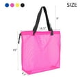 thumbnail image 5 of 4pcs colorful mesh beach tote bag, mesh drawstring shopping bag suitable for gifts, toys, groceries and laundry, 5 of 7
