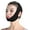 Black, variant on JANGSLNG Women Chin Strap with Adjustable Fastener Tape Soft Breathable Double Chin Reducer Beauty Face Sculpting Bandage