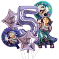 thumbnail image 3 of Decoración para fiesta de cumpleaños de Disney Encanto, vajilla de princesa Mirabel azul y morado, suministros para globos, abalorio para baby shower, regalo para niños, 3 of 5