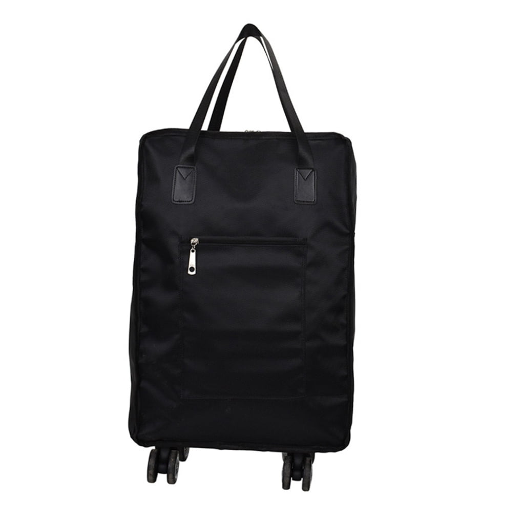 NUOLUX Large Capacity Suitcase Rolling Bag Black Oxford Cloth Travel Storage Bag