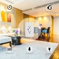 thumbnail image 3 of Contacto Doble TechZone Wi-Fi y Cargador USB Smart Home, 3 of 10